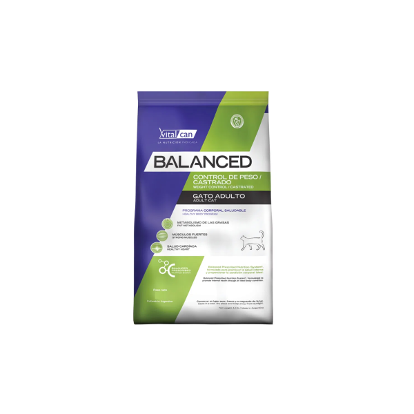 VITALCAN BALANCED GATO CONTROL DE PESO CASTRADO