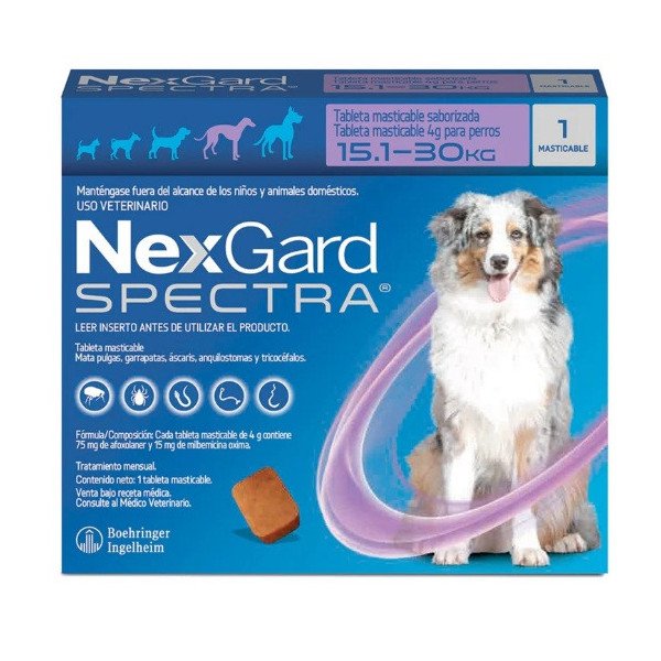 NEXGARD SPECTRA 15.1 A 30 KG 75 MG