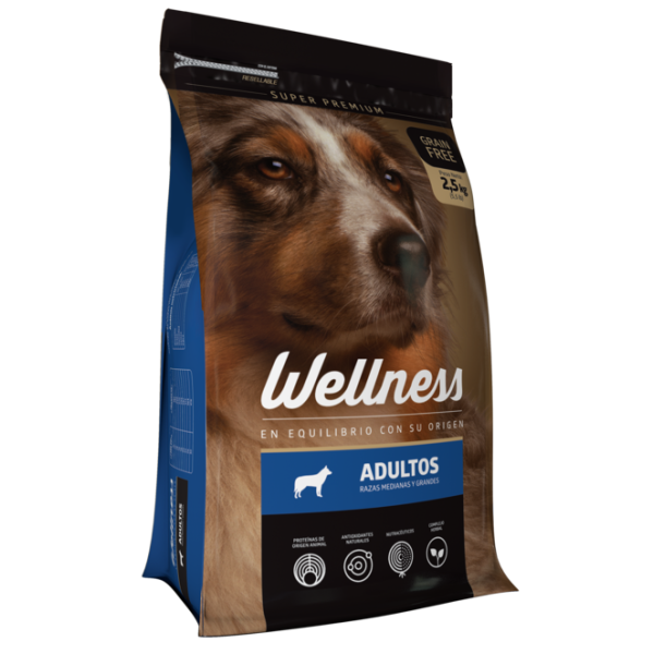 WELLNESS PERRO ADULTO RAZA MEDIANA GRANDE