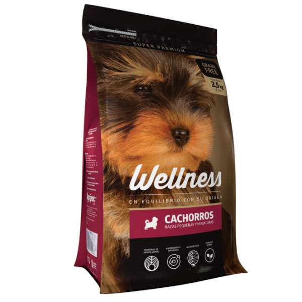 WELLNESS PERRO CACHORRO RAZA PEQUEÑA