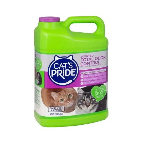 ARENA CATS PRIDE. 15 LBS CONTORL OLOR / MULTI GATO GALON VERDE