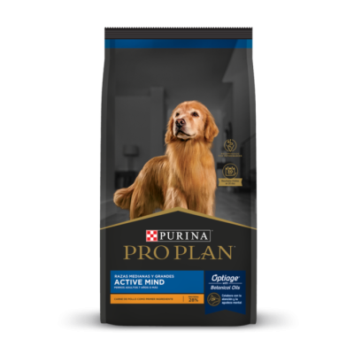 PROPLAN ACTIVE MIND PERRO ADULTO RAZA MEDIANA GRANDE/Mundo Mágico de la Mascota
