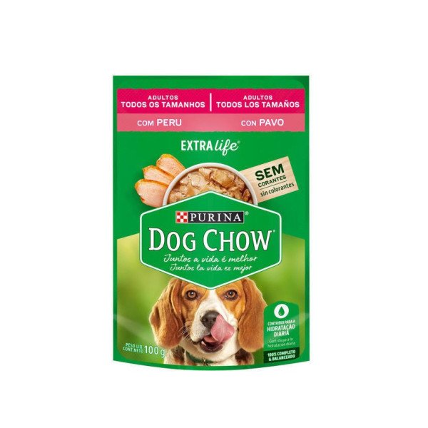 DCHOW POUCH ADULTO PAVO T/LAS RAZAS 0.100 GR