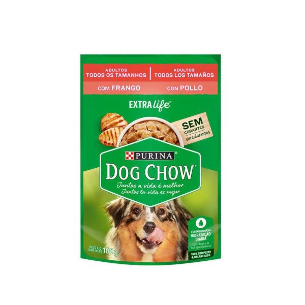 DCHOW POUCH ADULTO POLLO 0.100 GR