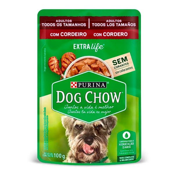 DCHOW POUCH ADULTO CORDERO T/LAS RAZAS 0.100 GR
