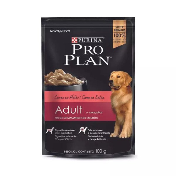 PROPLAN POUCH PERRO ADULTO CARNE