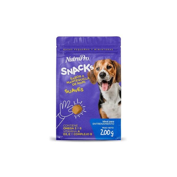 NUTRAPRO SNACK PERRO. MANI 0.200GR