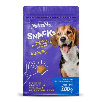 NUTRAPRO SNACK PERRO. MANI 0.200GR