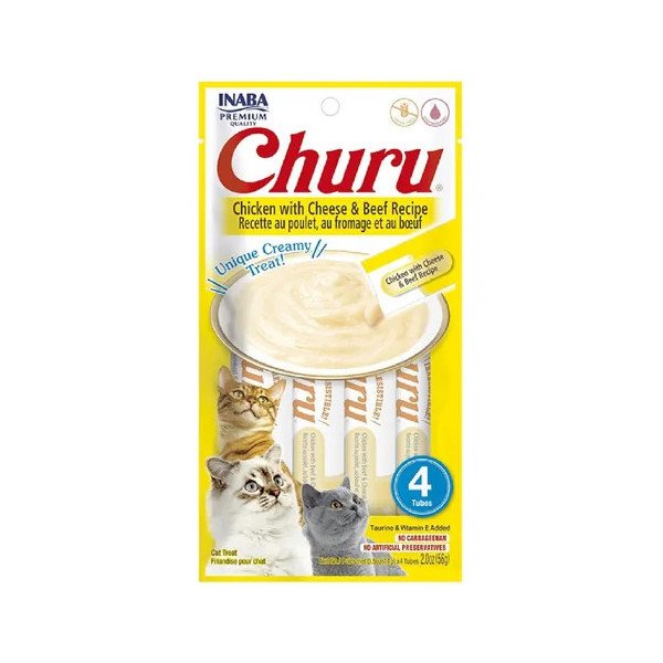 CHURU GATO SNACK POLLO 56G AMARILLO