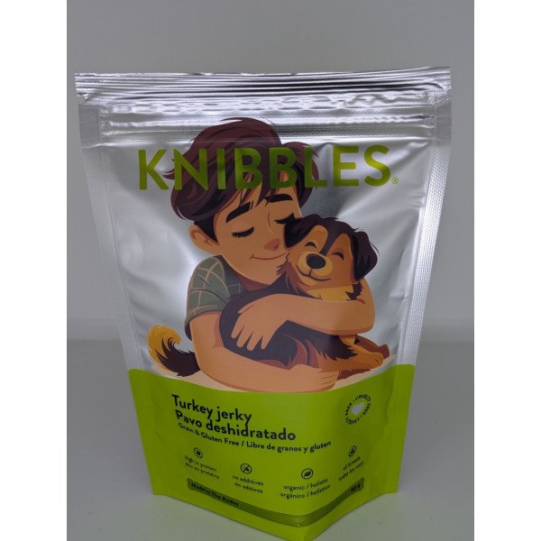 KNIBBLES JERKY POLLO Y CURCUMA 60GR