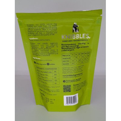 KNIBBLES JERKY POLLO Y CURCUMA 60GR