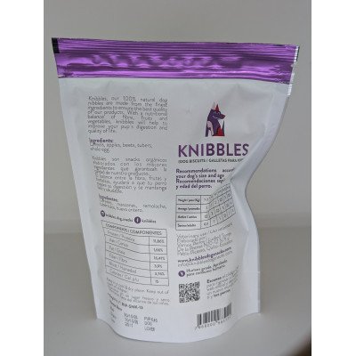 GALLETAS KNIBBLES MANZANA Y REMOLACHA 180GR. LILA
