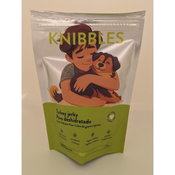 KNIBBLES JERKY PAVO DESHIDRATADO 60 GR