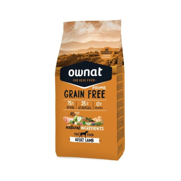 OWNAT PERRO ADULTO GRAIN FREE CORDERO