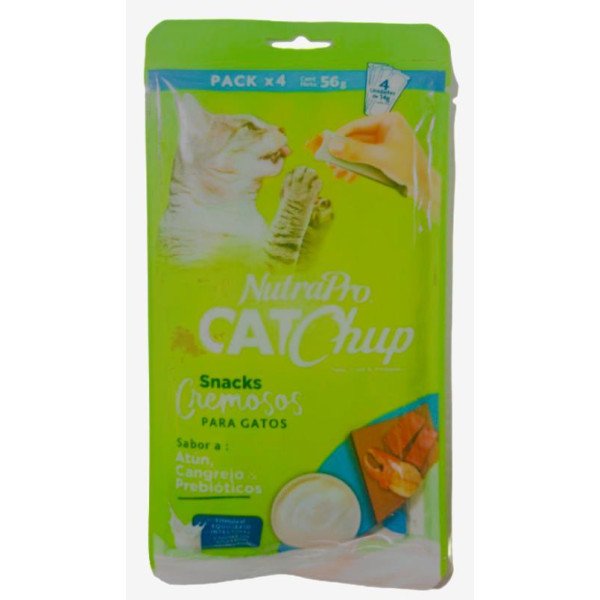 NUTRAPRO CATCHUP POLLO, CANGREJO Y PREBIOTICOS PACK X4 UN