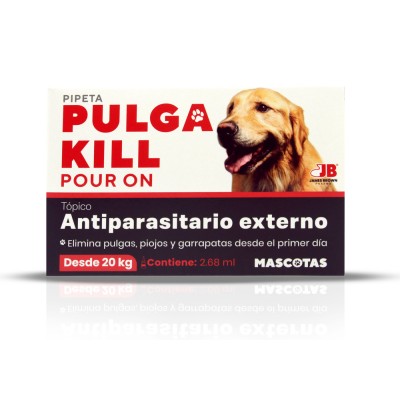 PIPETA PULGA KILL PERROS DESDE 20KG