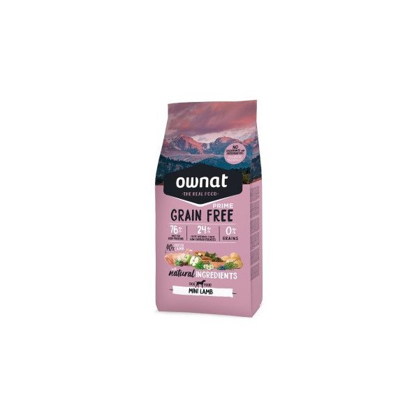 OWNAT PERRO ADULTO MINI GRAIN FREE CORDERO