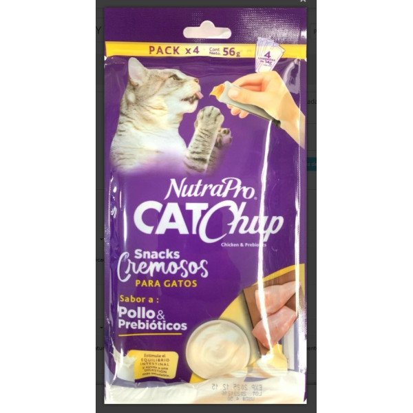 NUTRAPRO CATCHUP POLLO Y PREBIOTICOS PACK X4 UN