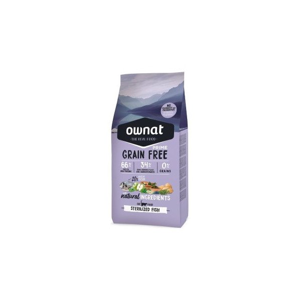 OWNAT GATO ADULTO GRAIN FREE ESTERILIZADO PESCADO