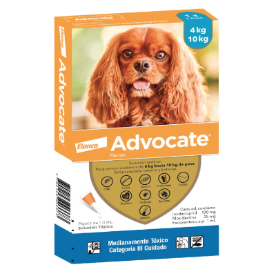 PIPETA ADVOCATE PERROS DE   4 A 10KG