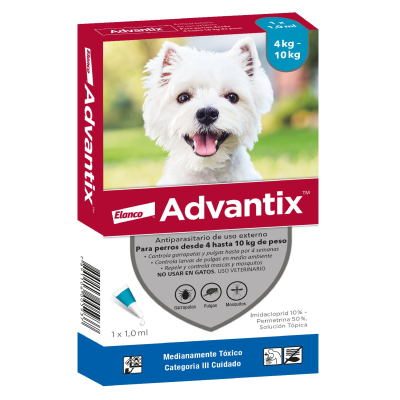 PIPETA ADVANTIX PERROS   4 A 10 KG