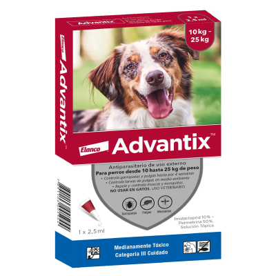 PIPETA ADVANTIX PERROS 10 A 25 KG