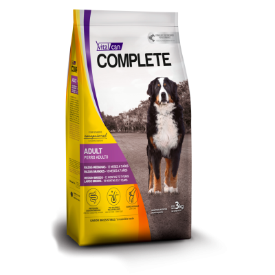 VITALCAN COMPLETE PERRO ADULTO RAZA MEDIANA Y GRANDE CARNE / Mundo Mágico de La Mascota