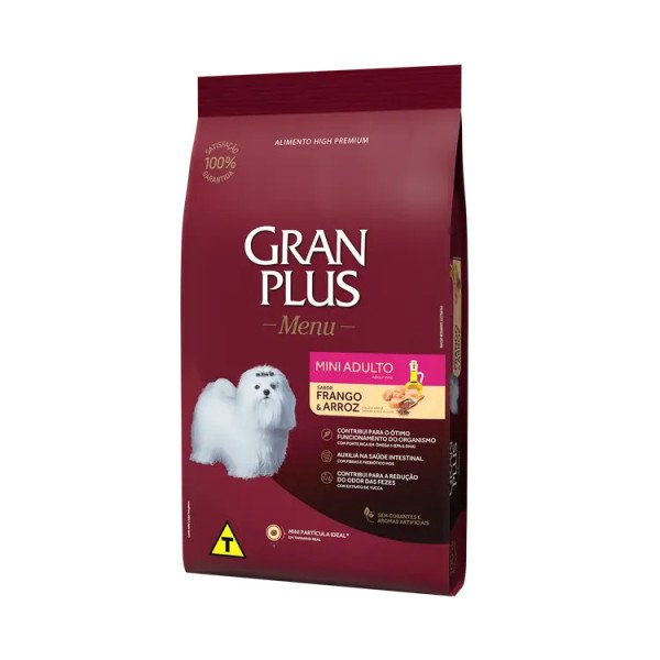 GRAN PLUS MENU PERRO ADULTO RAZA PEQUEÑA POLLO Y ARROZ