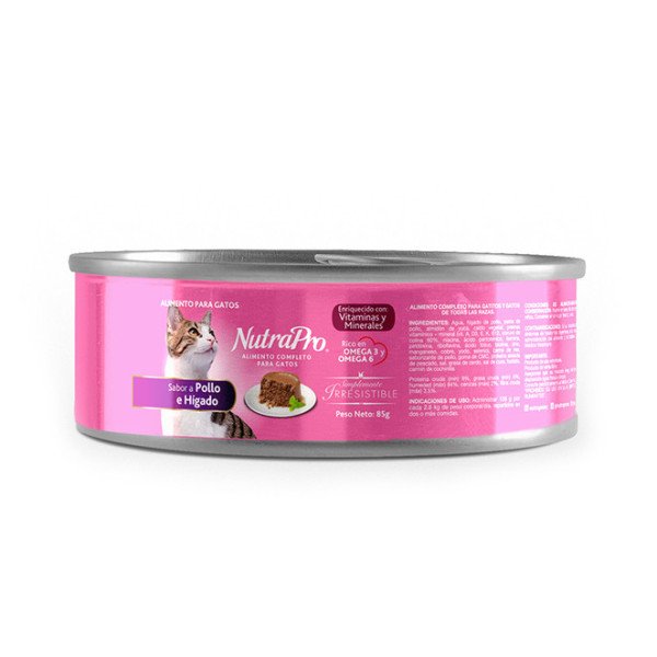 NUTRAPRO GATO LATA POLLO E HIGADO 0.85 GR