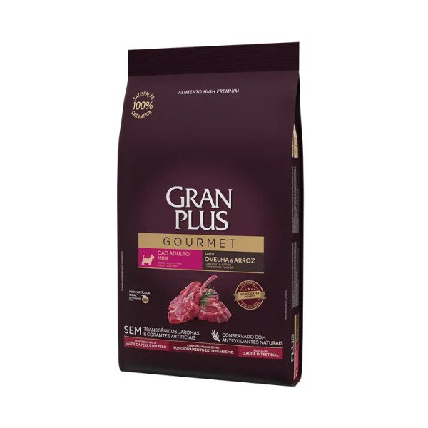 GRAN PLUS GOURMET PERRO ADULTO RAZA PEQUEÑA CORDERO Y ARROZ