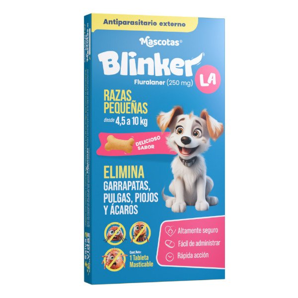 BLINKER LA RAZA PEQUEÑA DE 4.5 A 10 KG 250MG