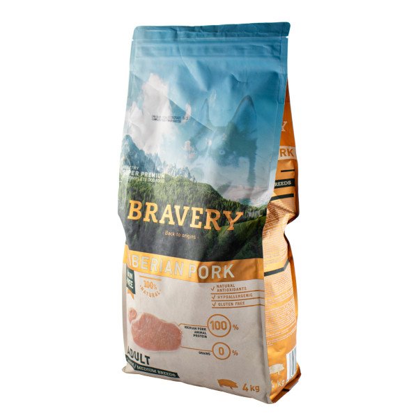 BRAVERY PERRO ADULTO RAZA MEDIANA GRANDE CERDO IBERICO