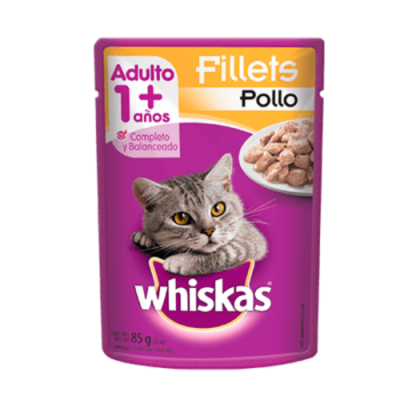 WHISKAS POUCH ADULTO POLLO 85GR.